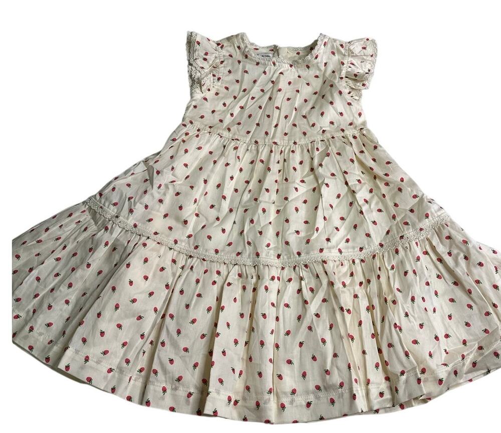 4T GIRLS STRAWBERRY DRESS NWT